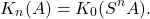 \[K_n(A) = K_0(S^nA).\]