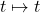t\mapsto t