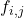 f_{i, j}