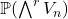 \mathbb{P}(\bigwedge^rV_n)
