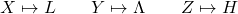 \[X\mapsto L\qquad Y\mapsto \Lambda \qquad Z\mapsto H\]