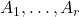 A_1, …, A_r