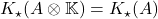 K_\star(A\otimes \mathbb{K}) = K_\star(A)