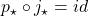 p_\star \circ j_\star = id