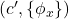 (c', \{\phi_x\})