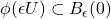 \phi(\epsilon U) \subset B_\epsilon(0)