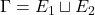 \Gamma = E_1\sqcup E_2