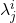 \lambda^i_j
