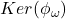 Ker(\phi_\omega)