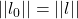 ||l_0|| = ||l||