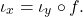 \[\iota_x = \iota_y \circ f.\]