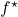 f^\star