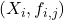 (X_i, f_{i, j})