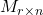 M_{r\times n}