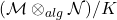 (\mathcal{M} \otimes_{alg} \mathcal{N})/ K