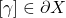 [\gamma]\in \partial X