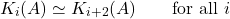 \[K_{i}(A) \simeq K_{i+2}(A) \qquad \text{for all } i\]