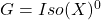 G = Iso(X)^0