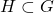 H\subset G