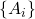 \{ A_i \}