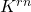 K^{rn}