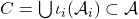 C = \bigcup \iota_i(\mathcal{A}_i) \subset \mathcal{A}