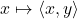 x \mapsto \langle x, y \rangle